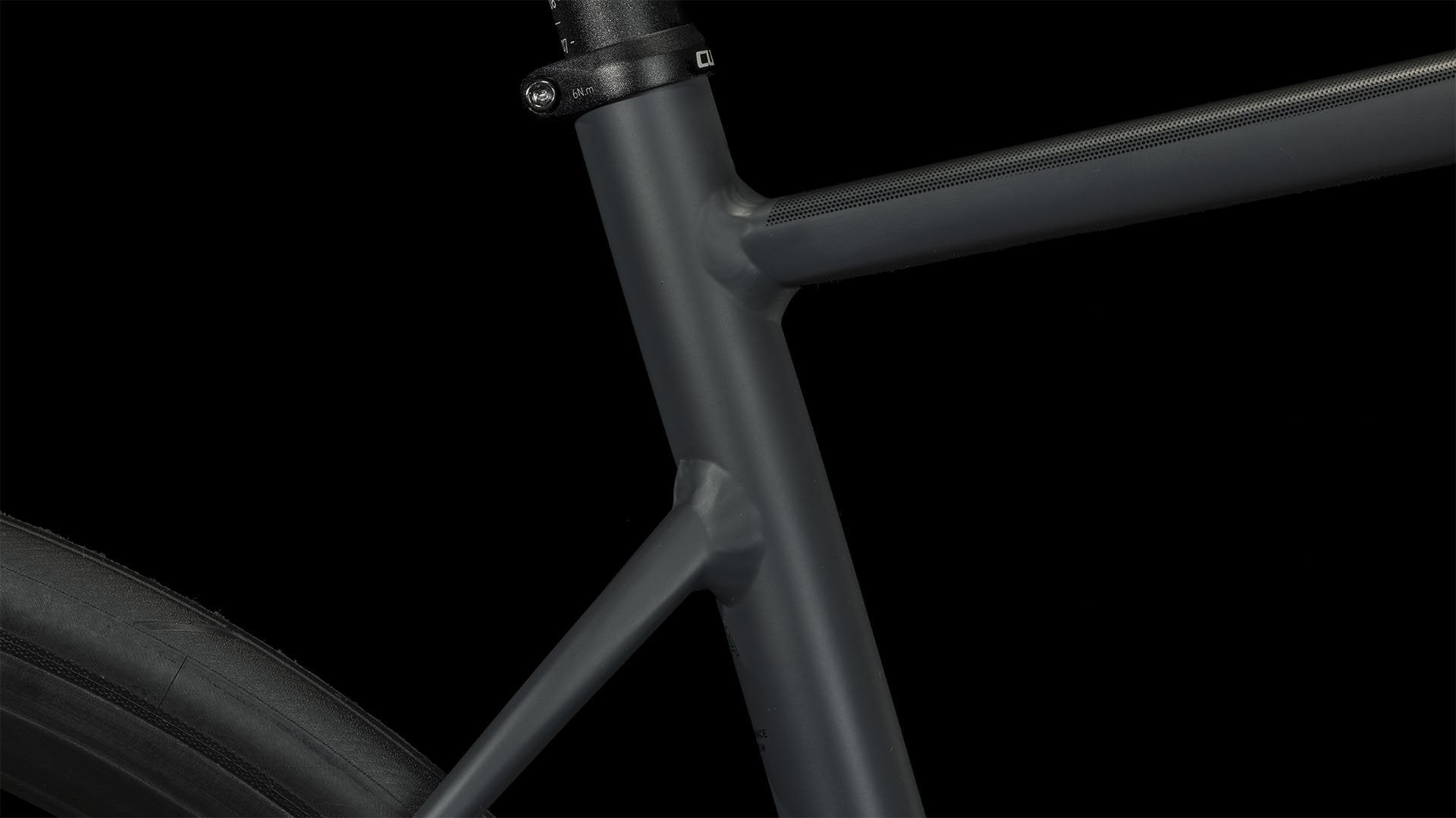 Bicicleta de ruta CUBE Attain SLX Grey'n'Black 2023 / Transmisión 2x11 velocidades
